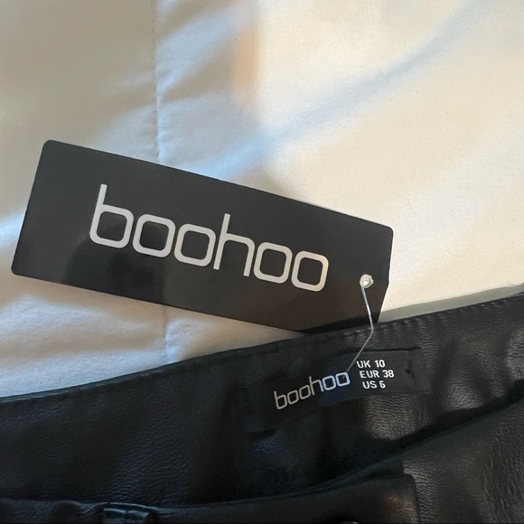 Black leather pants Boohoo - Picture 4 of 4